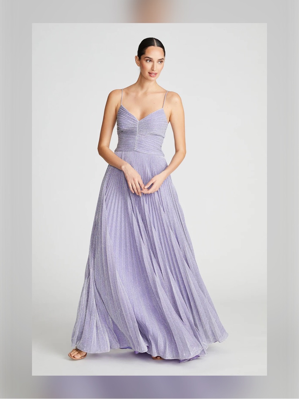 HALSTON Maycee Gown In Shimmer Jersey - Picture 4 of 8